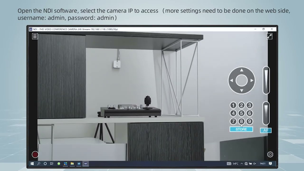 How to do live streaming via Visca over IP protocols