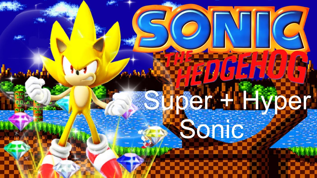 Super Sonic + Hyper Sonic in Sonic The Hedgehog [1991] (Rom Hack Gameplay) [HD 60FPS]