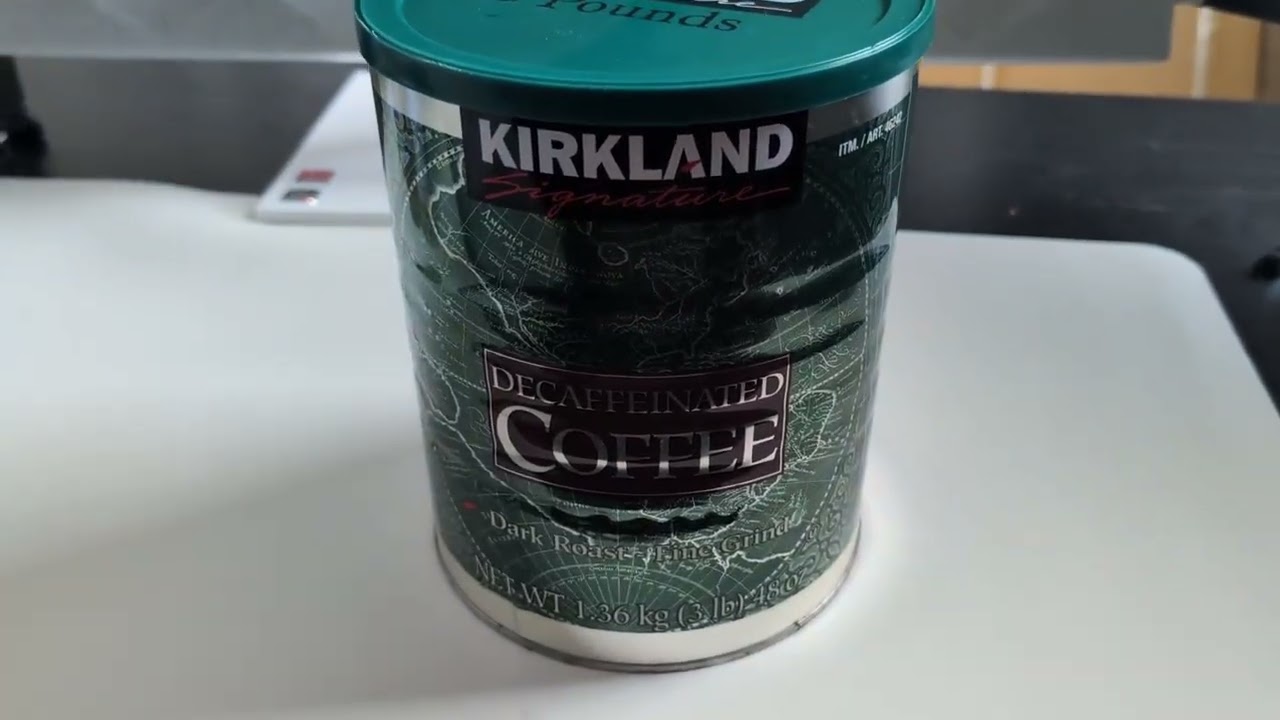 Kirkland Signature Dark Rost Fine Grind Decaf Arabica Coffee Review