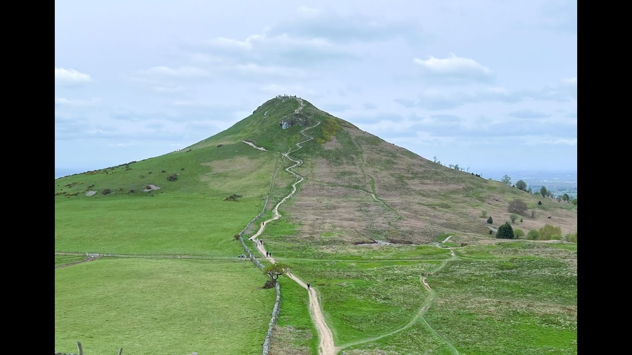 Family walk up Roseberry Topping