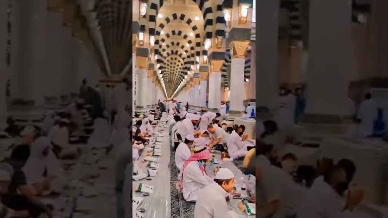 iftar ka manzar Masjid e nabavi #shorts #madina #makkah #viral #subscribe 🤲