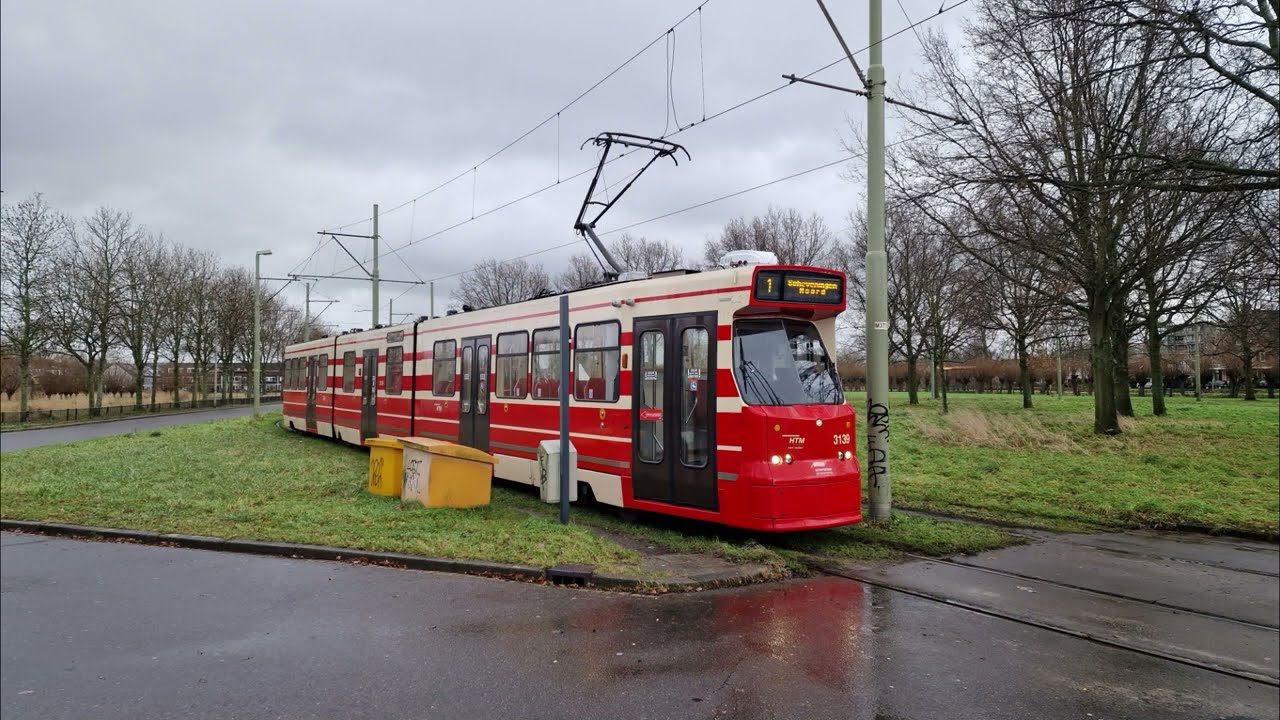 HTM tramlijn 1 Delft Tanthof - Scheveningen Noorderstrand - Den Haag centrum | BN GTL8 3139 | 2022
