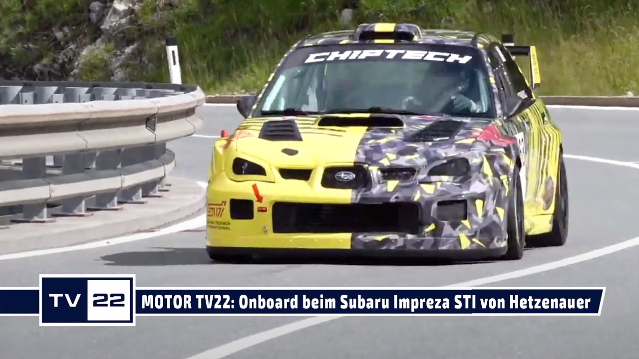 MOTOR TV22: Onboard beim Subaru Impreza STI von Stefan Hetzenauer beim Arlberg Bergrennen 2022