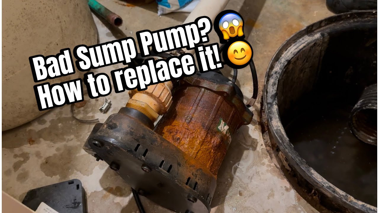 How to replace a Sump Pump, don't let your basement flood!