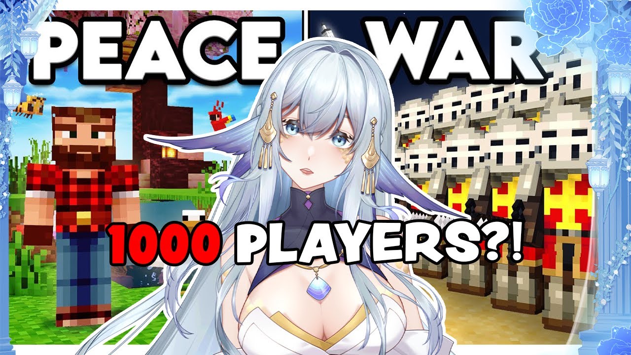 1000 PLAYERS, WILL IT BE CHAOS OR PEACE?!? | Ish Minecraft Civilization Rich & Poor | VTuber Reacts