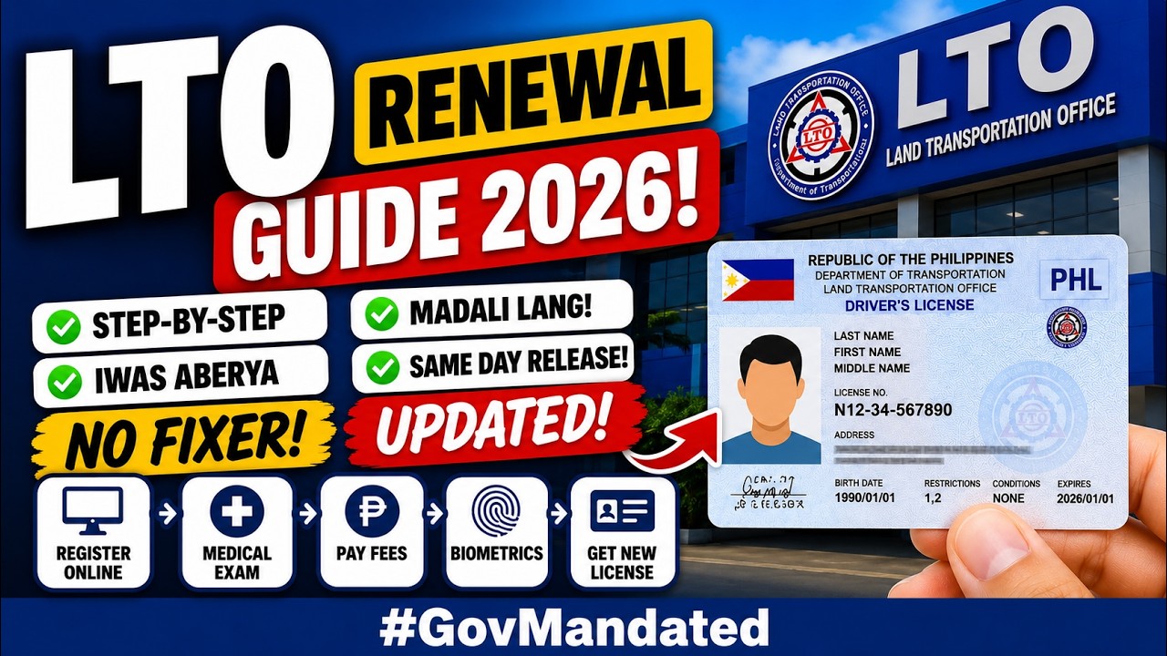 Paano Mag Renew ng Drivers  License 2026 Step by Step | How to Renew Drivers License Step by Step.