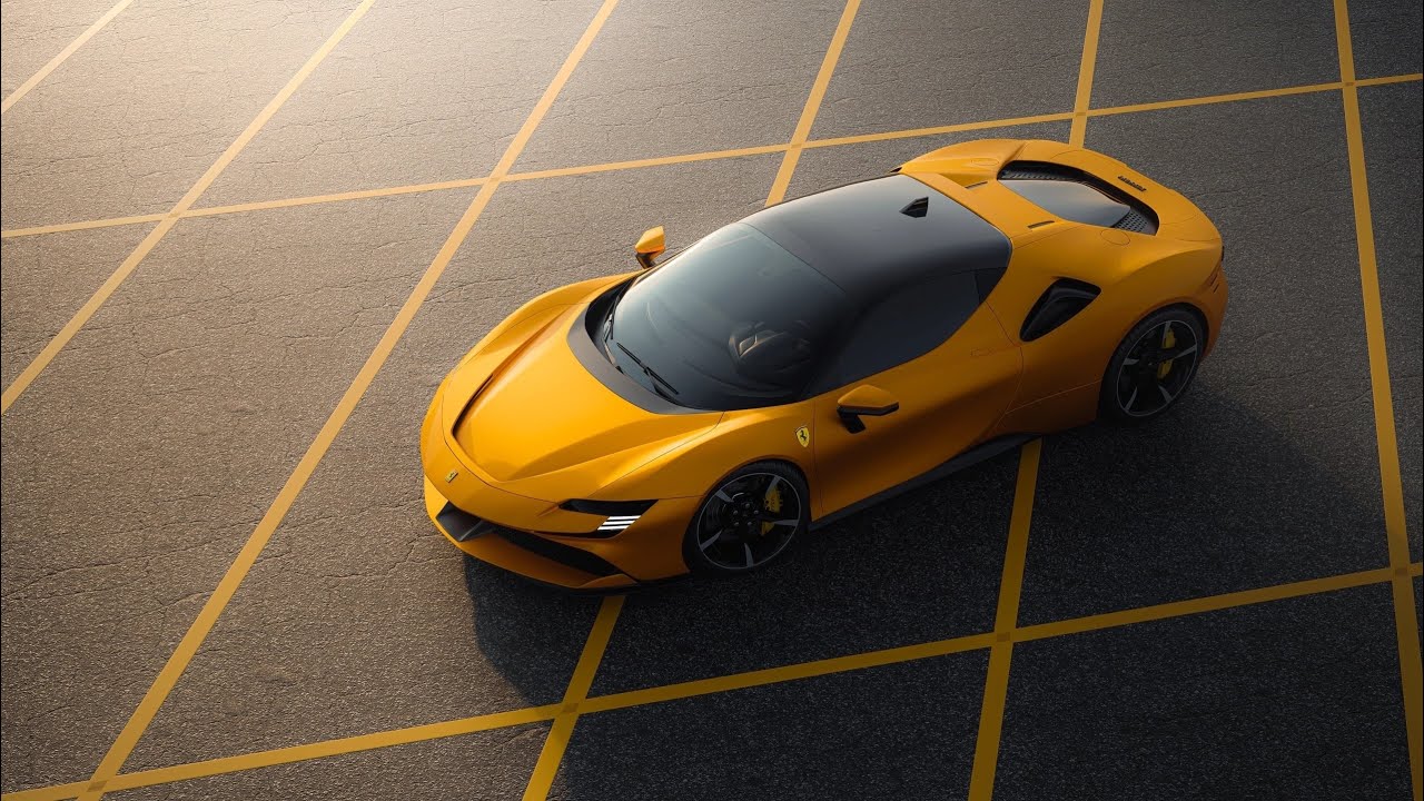 Моделирование в Blender 3D Ferrari SF 90 2021 Настройка чертежа и референсы.