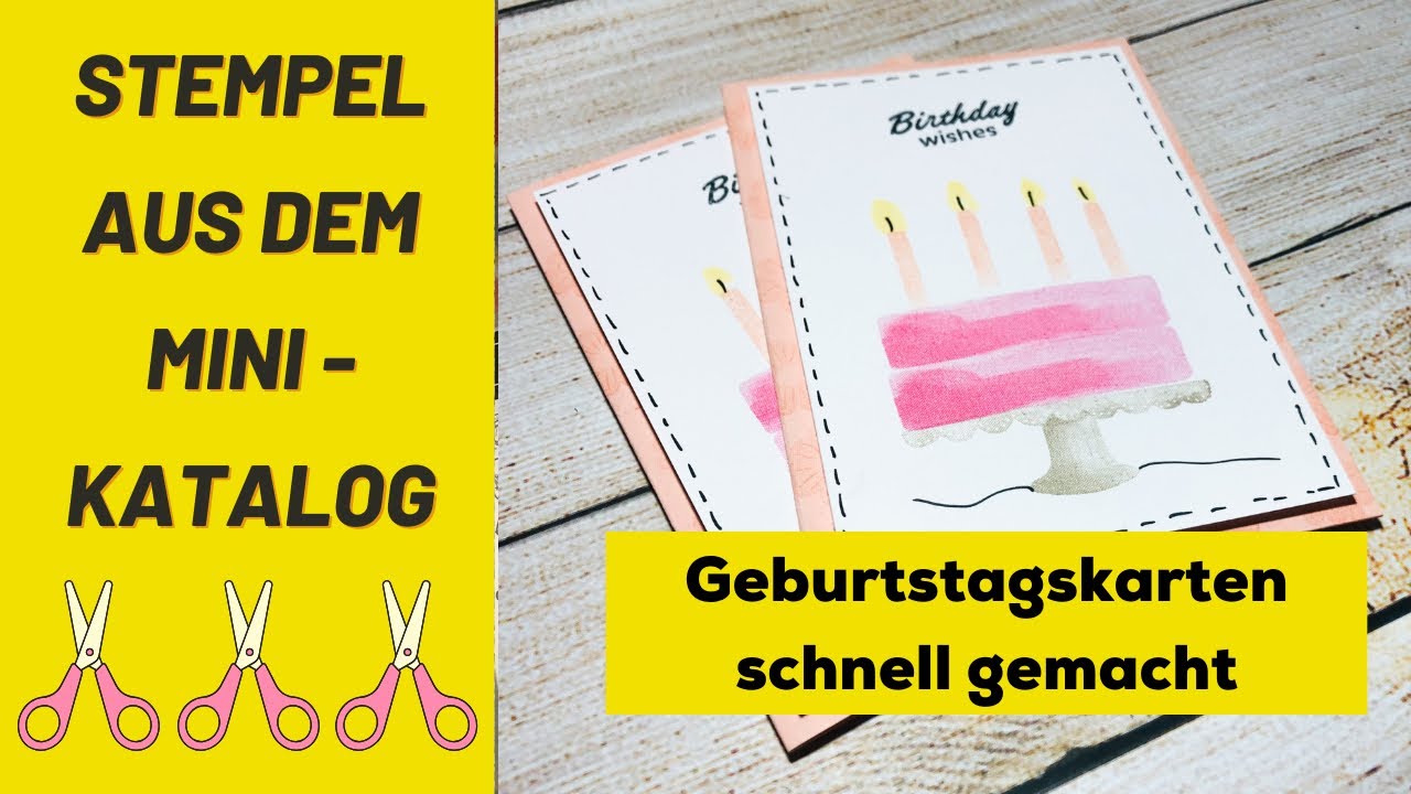 Geburtstagskarten schnell gebastelt l so kannst du Karten auf Vorrat basteln  I SabinesPapierzimmer
