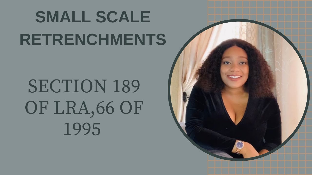 Section 189 of LRA/Small Scale Retrenchments