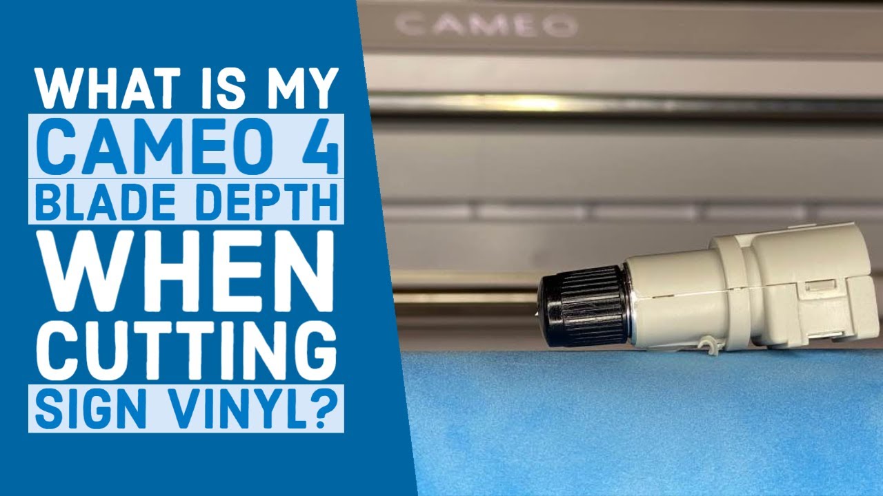 How far out should my Blade be for cutting Sign Vinyl on Cameo 4 with CB09 | #AskMatt S2 EP235