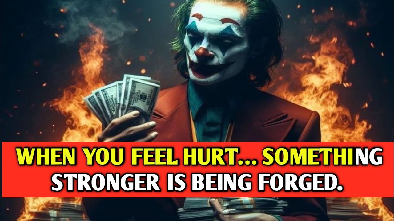  WHEN YOU FEEL HURT… SOMETHING STRONGER IS BEING FORGED. 🔥👑Joker motivation video| joker speech|