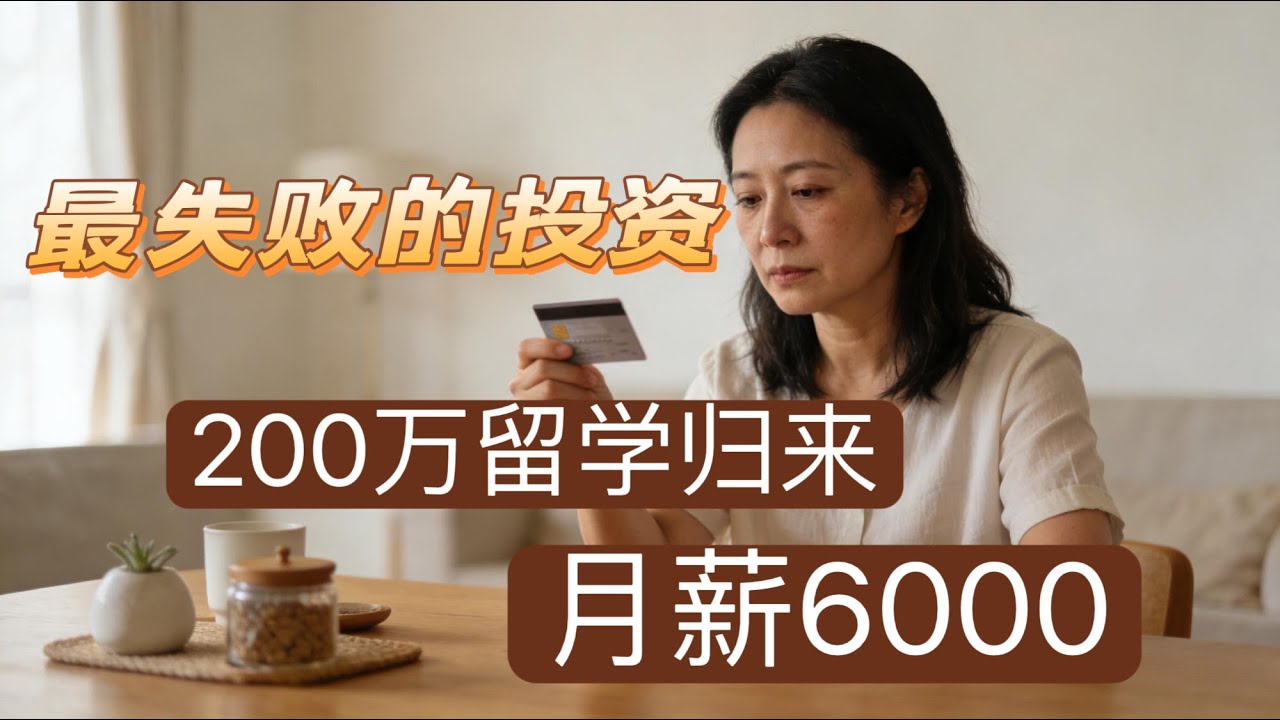 砸锅卖铁出国留学，回国低薪度日。中国留学家庭常见操作弊端，留学到底是不是投资？