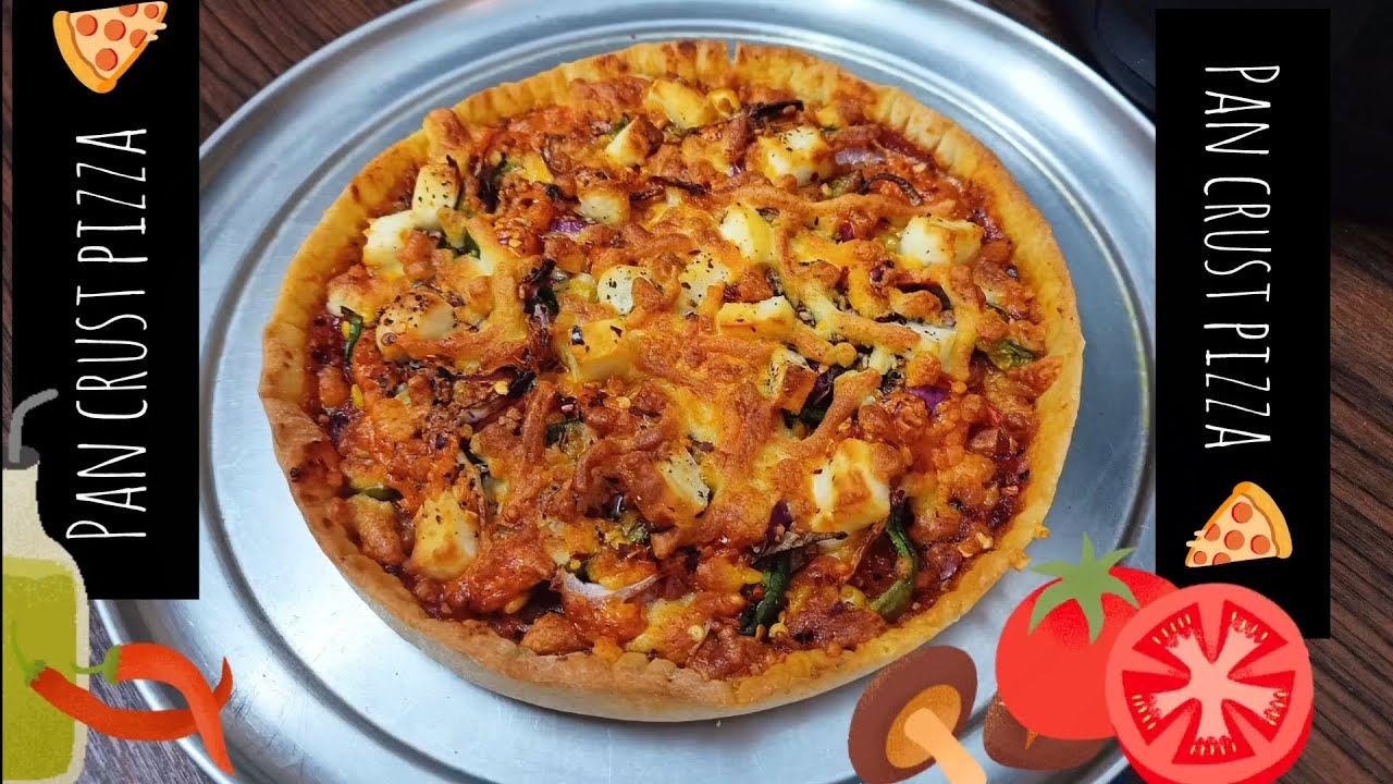 Pan Crust Pizza in air fryer from base | easy recipe | Veg pizza #pizza #youtuber #recipe 🍕❤️😋 #yt 