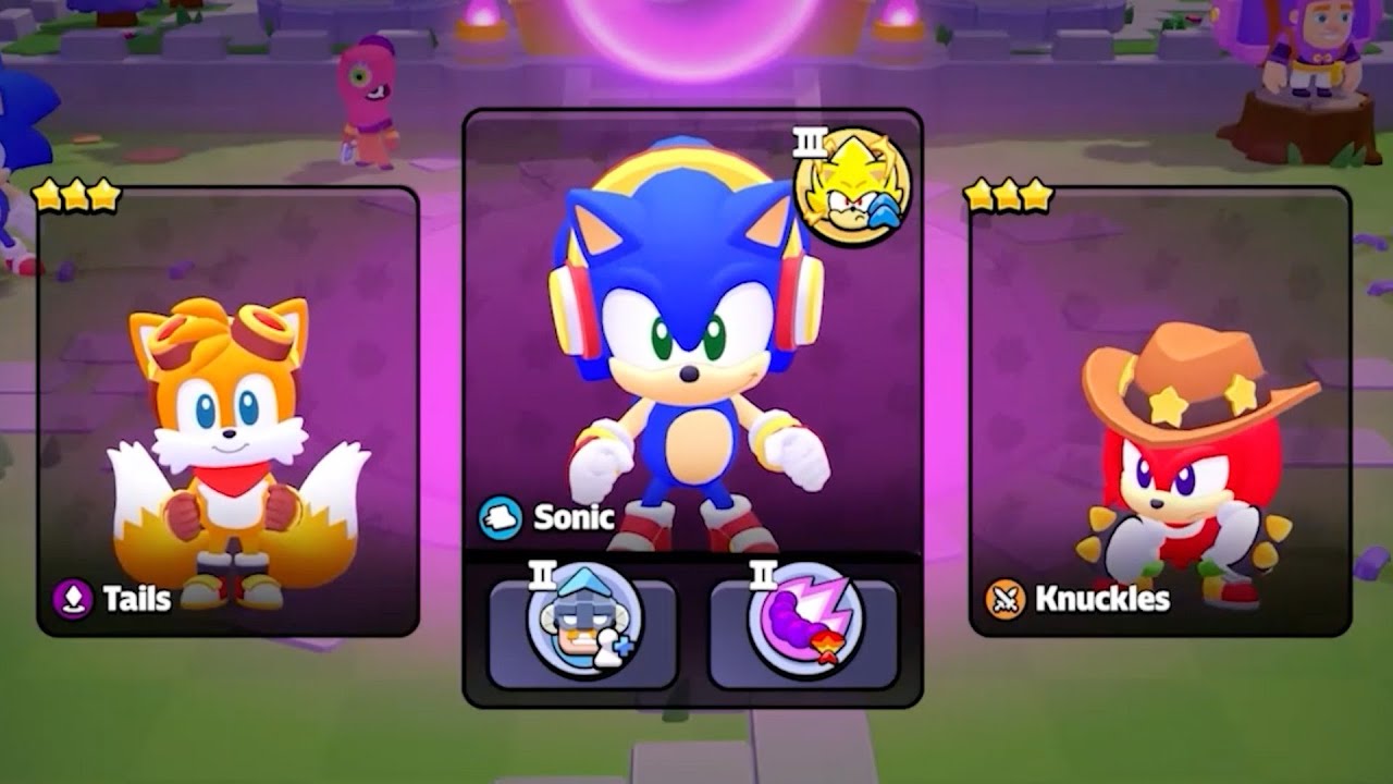 Maxing out Sonic in Squad Busters