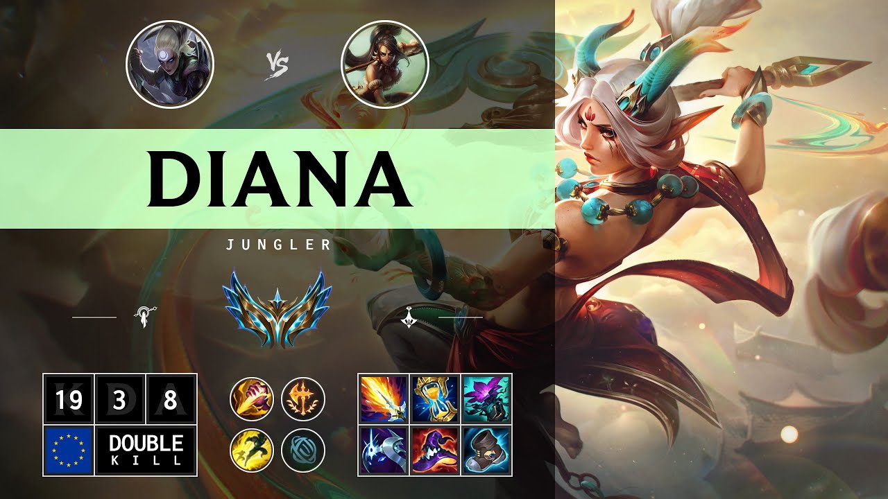 Diana Jungle vs Nidalee - EUW Challenger Patch 14.13