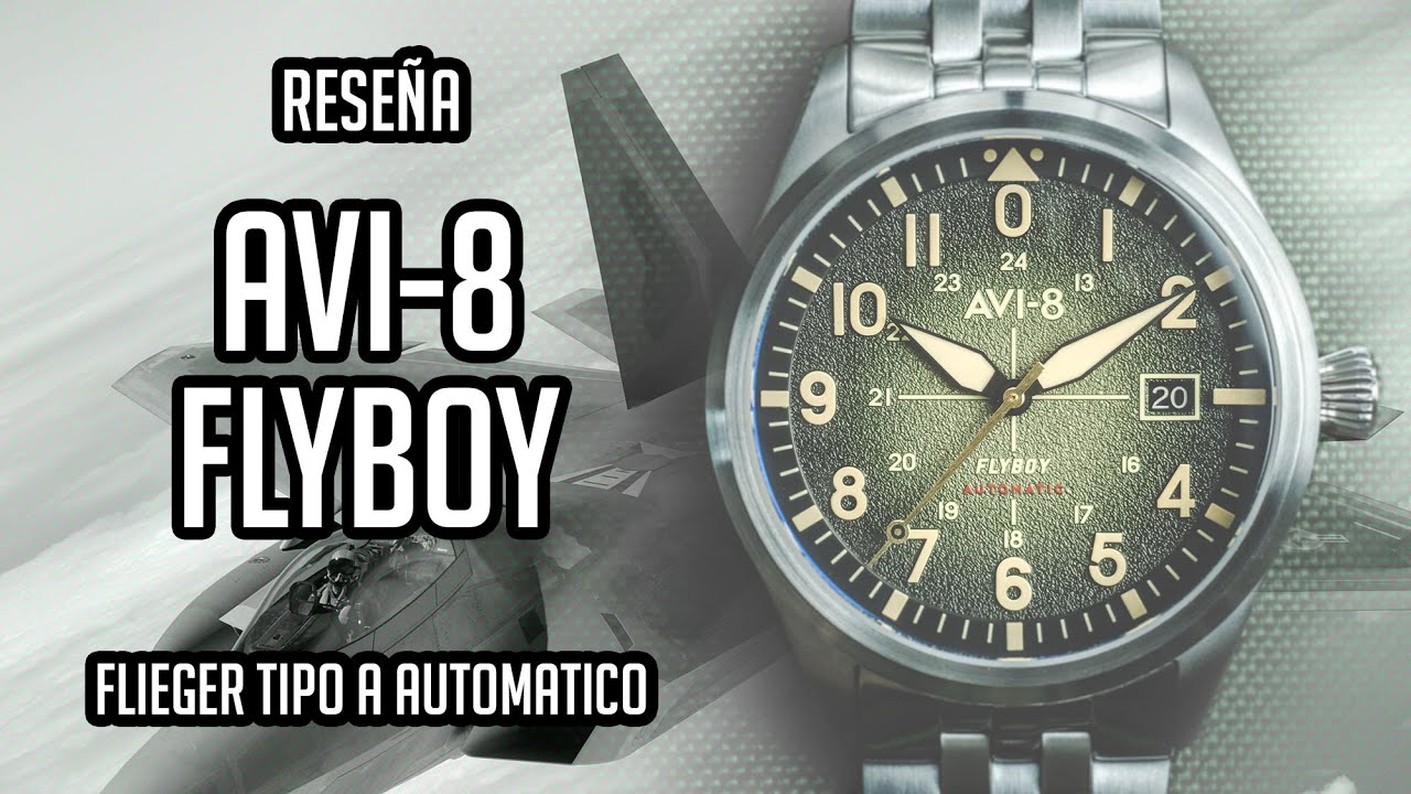 Reseña AVI-8 Flyboy Flieger Automático Reloj de Piloto Militar en Español