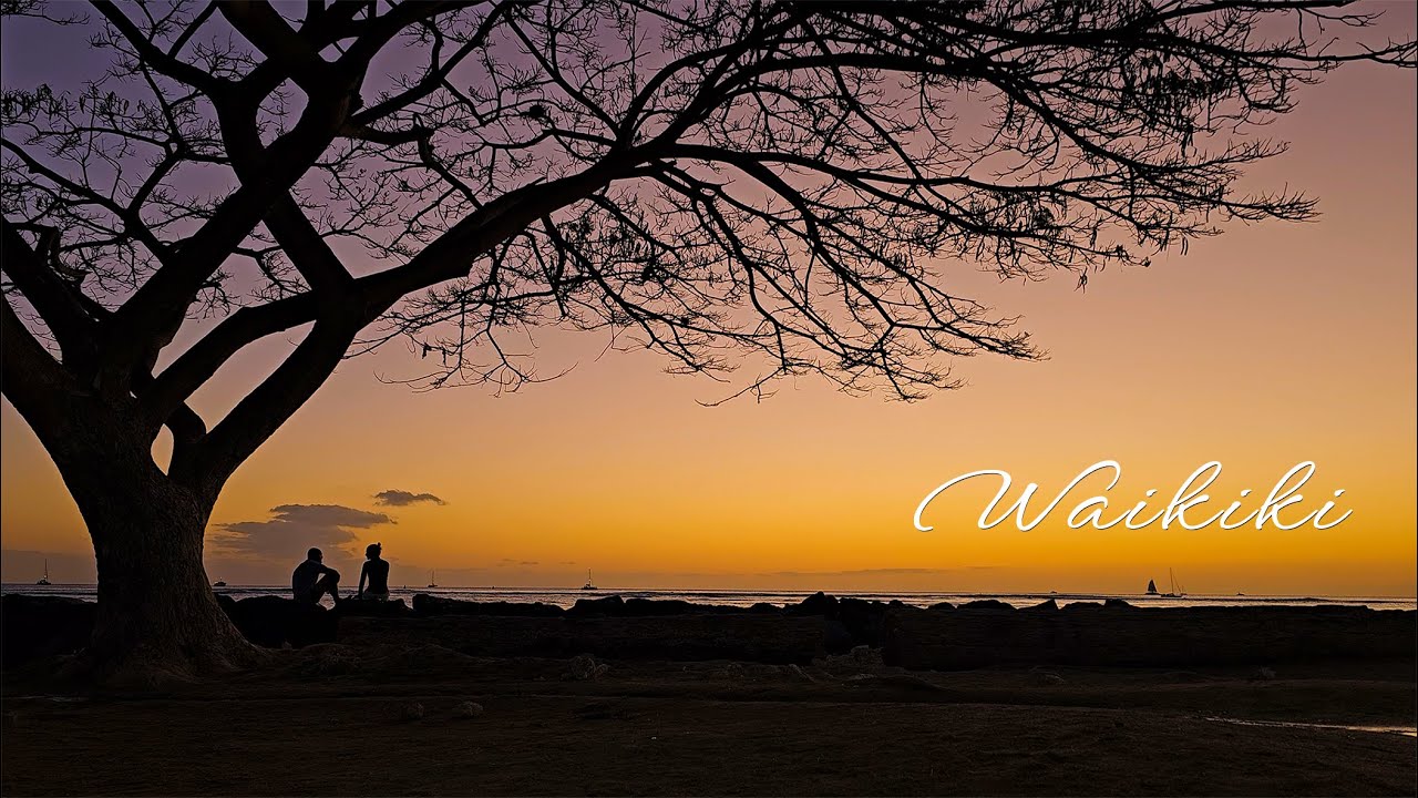 The Magic Of Hawaiian Sunsets: Waikiki And Ala Moana Beaches | Night Drive In Waikiki ⛱️