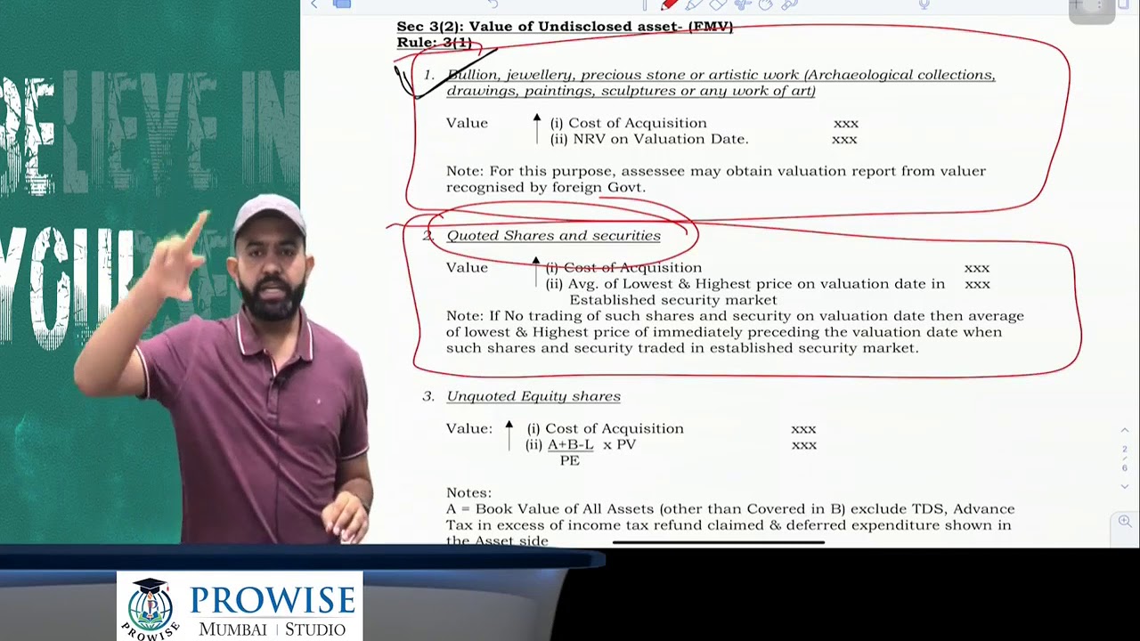 CA FINAL Paper-6C Black Money Act- Revision Lecture