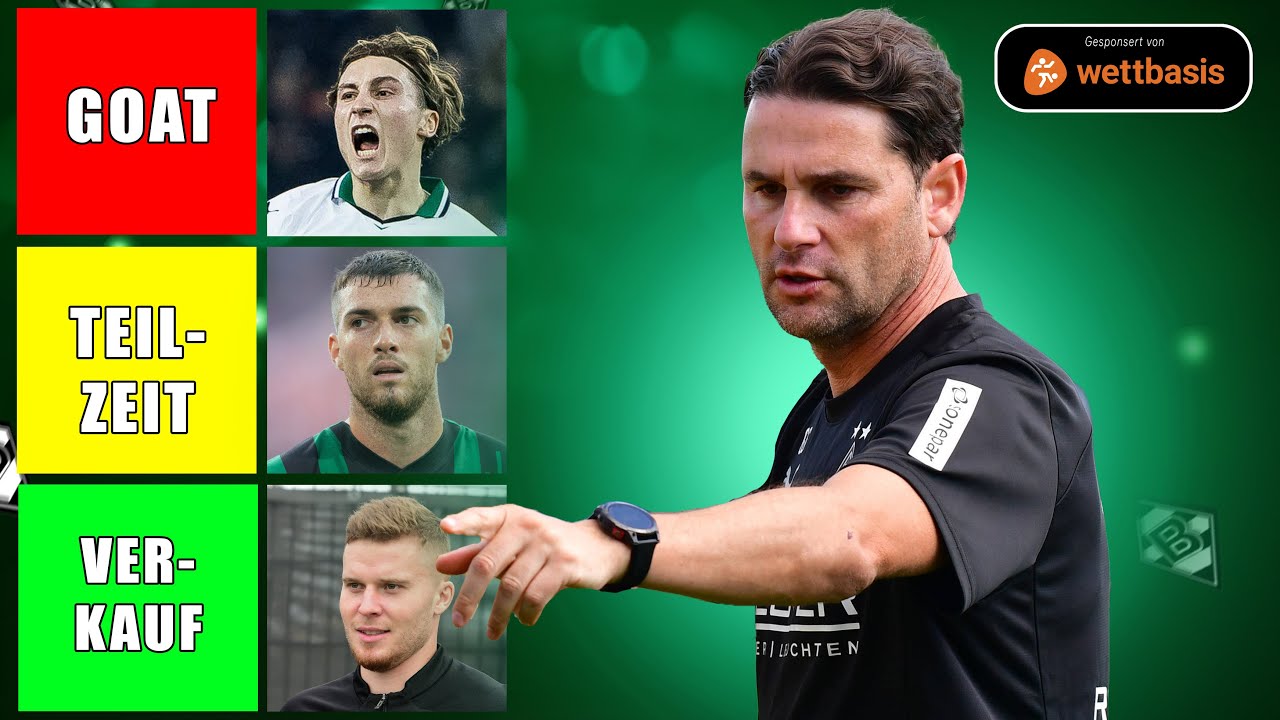 Kaderanalyse Borussia Mönchengladbach! 😍 Das Spieler-Ranking! ⚫⚪🟢
