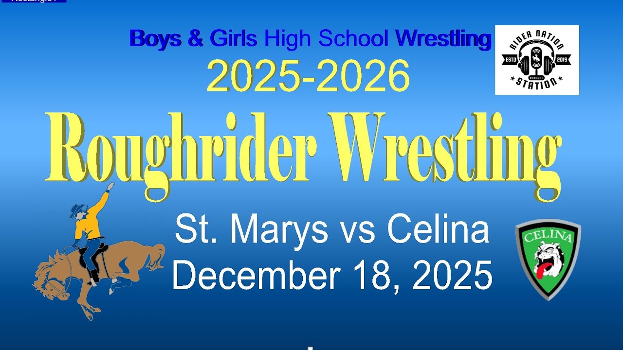St Marys vs Celina High School Wrestling
