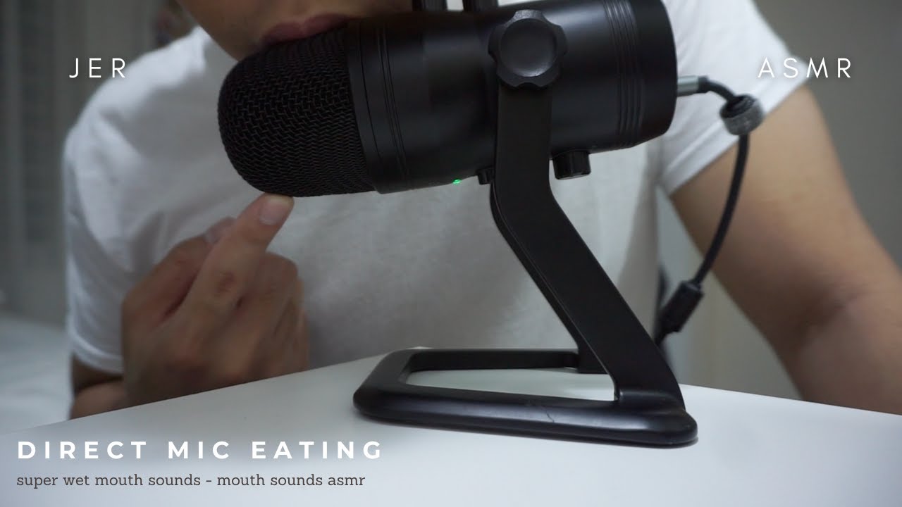 direct mic eating asmr | super wet mouth sounds