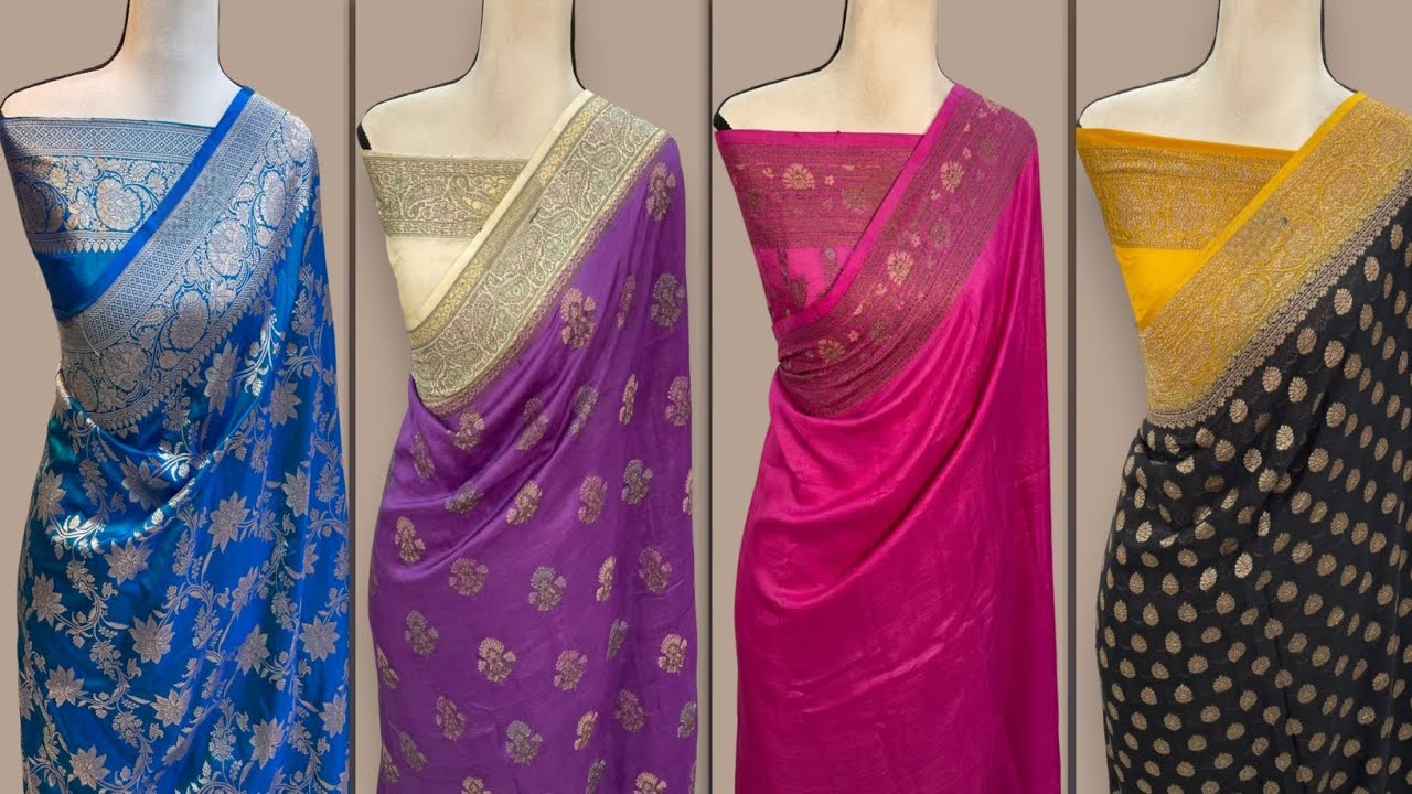 I Tried India’s Most Expensive Saree🌹Pure khaddi Georgette Handloom banarasi sarees🌹#sanjanacreation