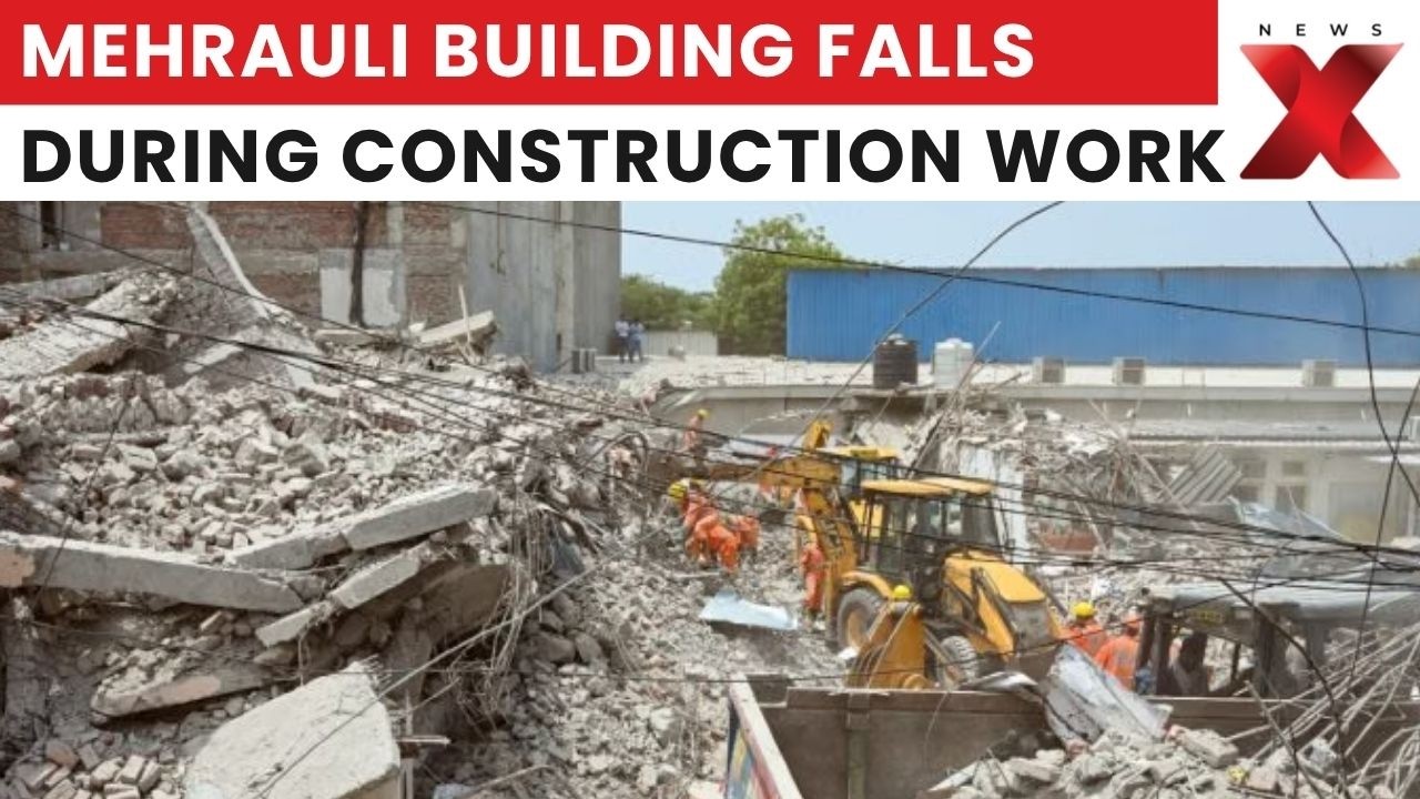 Delhi Mehrauli Building Collapse: Three-Storey Structure Partially Falls, No Injuries | NewsX