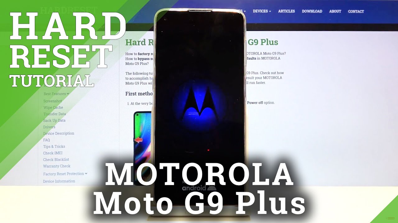 Как сделать полный сброс настроек MOTOROLA G9 Plus — стереть данные в режиме восстановления | Сня...