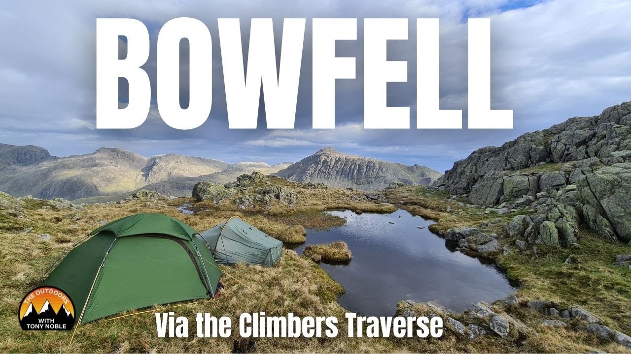 WILDCAMPING in the Lakes-Bowfell & Crinkle Crags via the Climbers Traverse..in the Tarptent Scarp 1