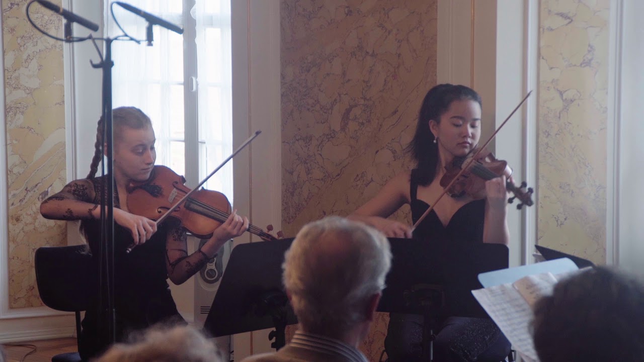 Vier + Vier ist ACHT | Giovent&ugrave;-Quartett | L.van Beethoven: Streichquartett in F-Dur / 1. Satz