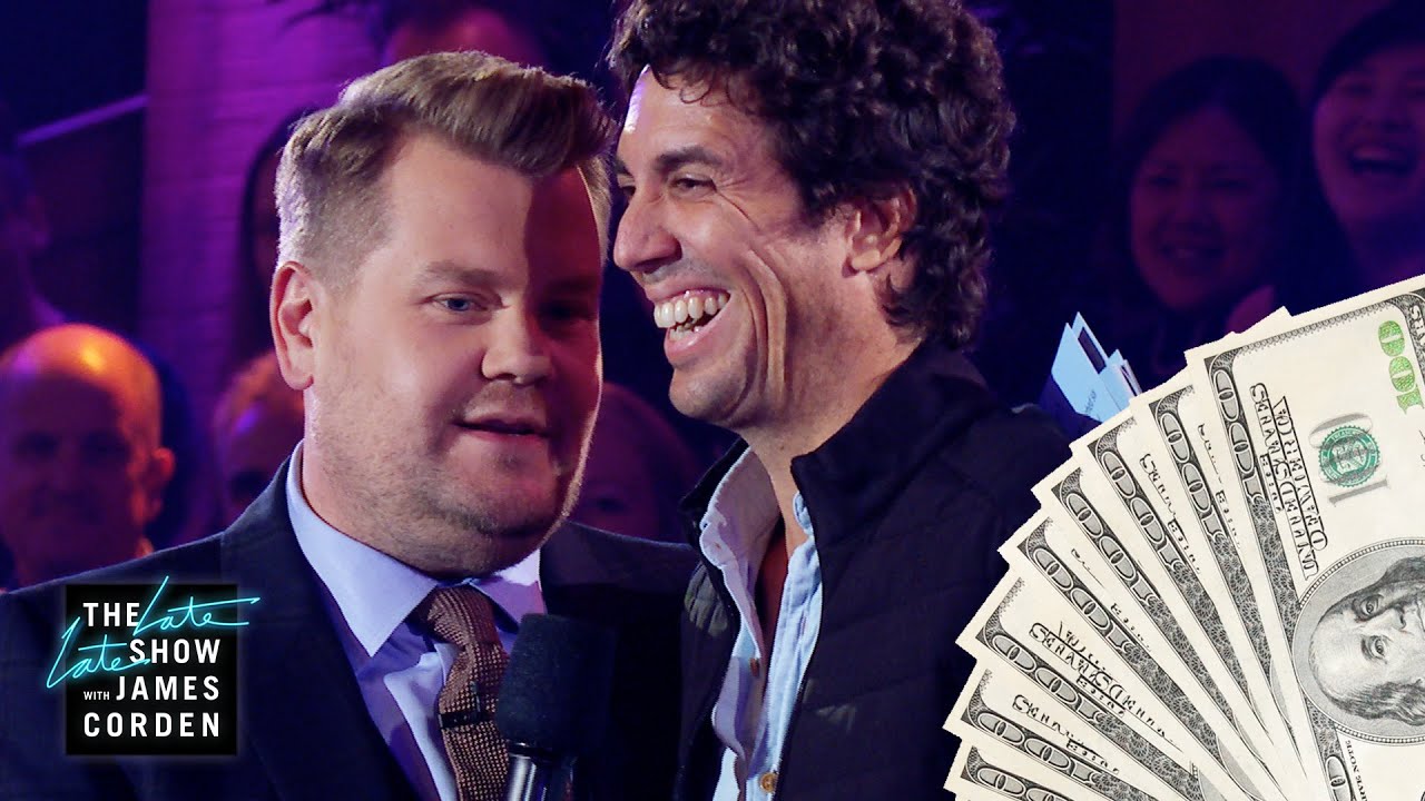 James Corden's Audience Rows Compete for $3k Cash