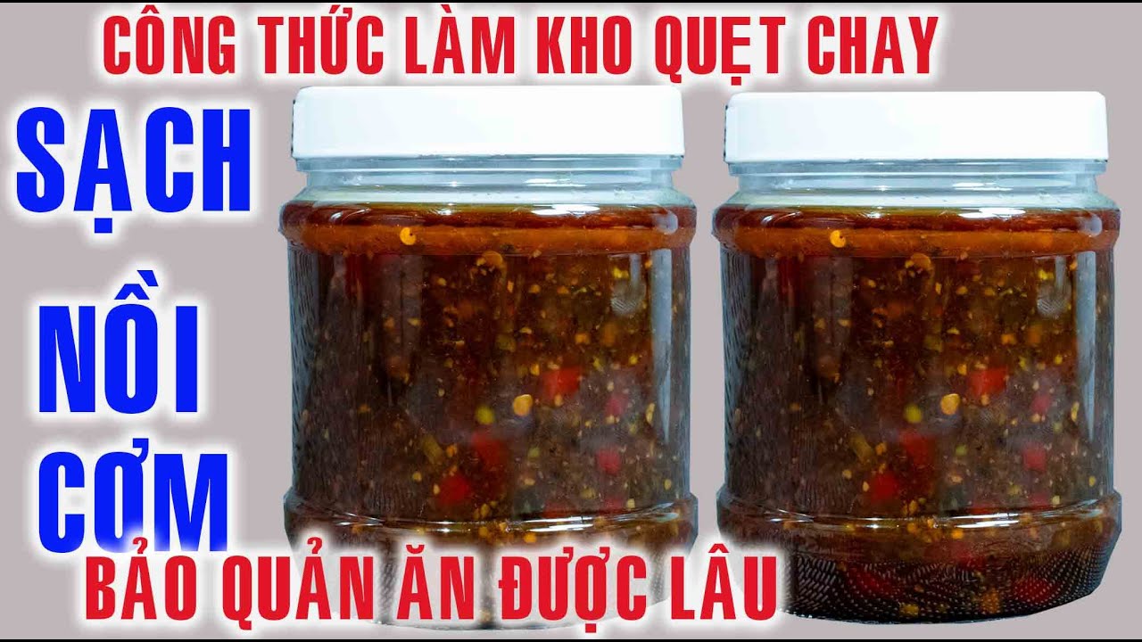 Công Thức Làm Sốt Kho Quẹt  CHAY giữ ăn được lâu - ăn kèm rau luộc  thì hết sạch nồi cơm  .