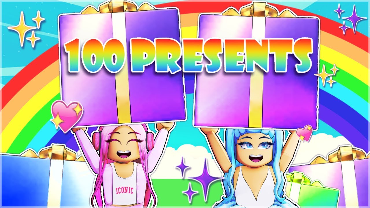 Мы открыли 100 подарков в Adopt Me, чтобы отпраздновать Новый год... (Roblox)