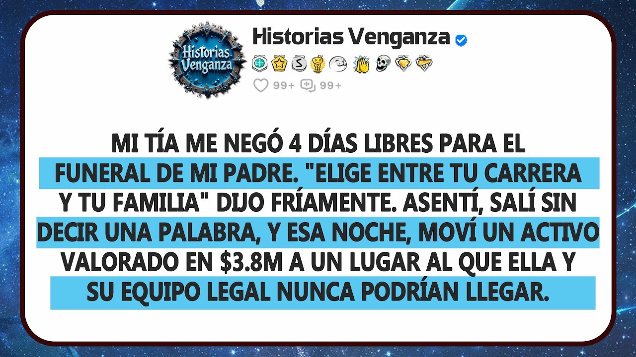Mi tía me negó 4 días libres para el funeral de mi padre. Esa noche lo recuperé todo.