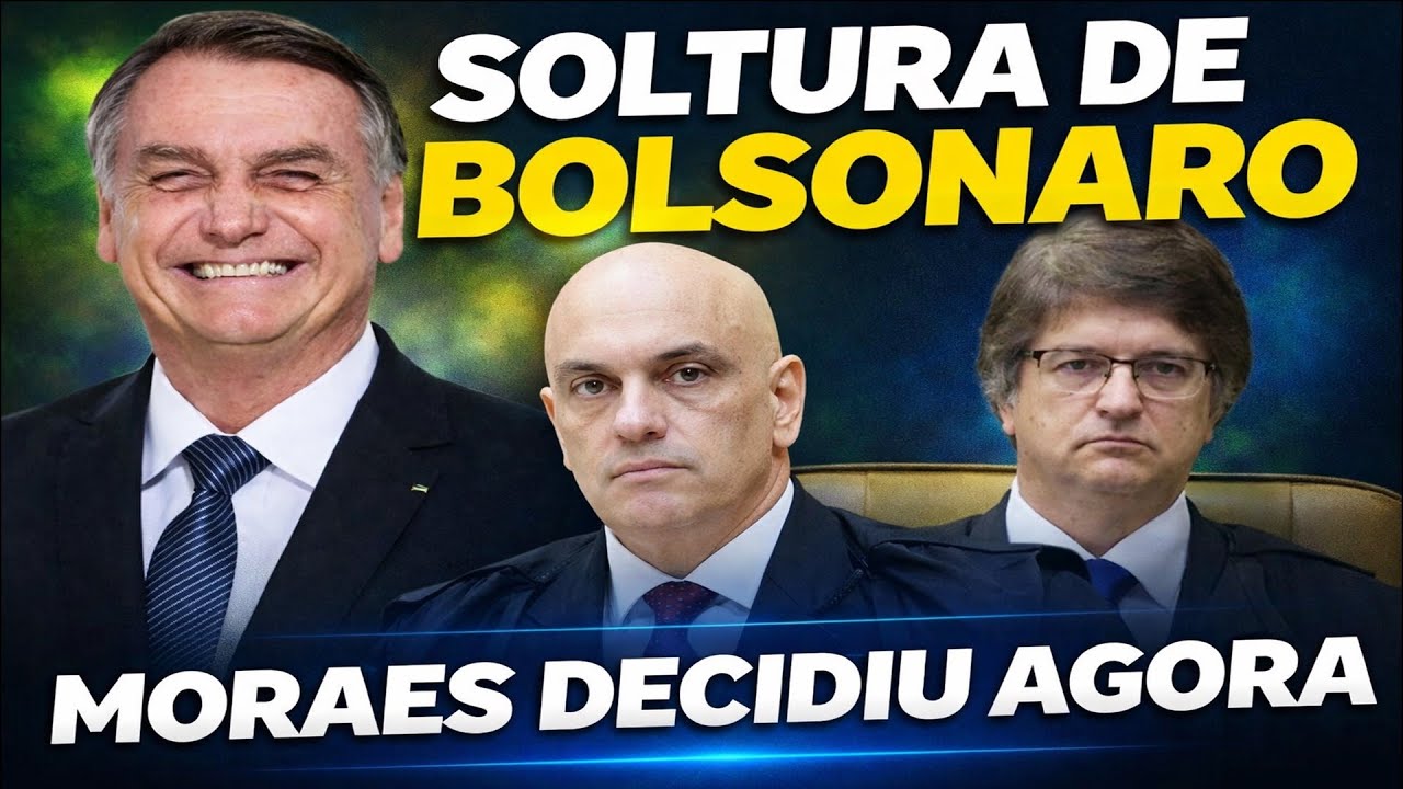 SOLTURA DE BOLSONARO - MORAES TEM NOVA DECISÃO