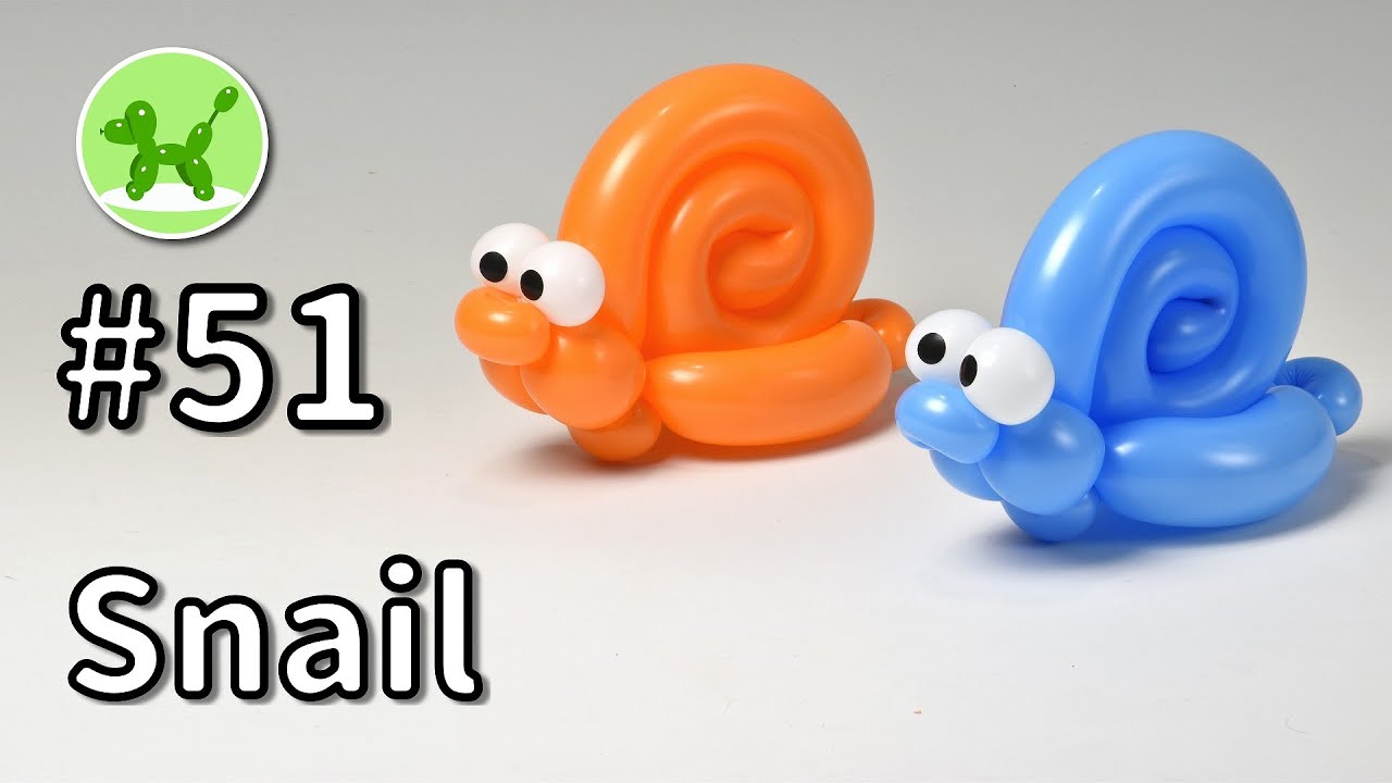Snail - Balloon Animals for Beginners #51 / バルーンアートの基本 #51 (カタツムリ)