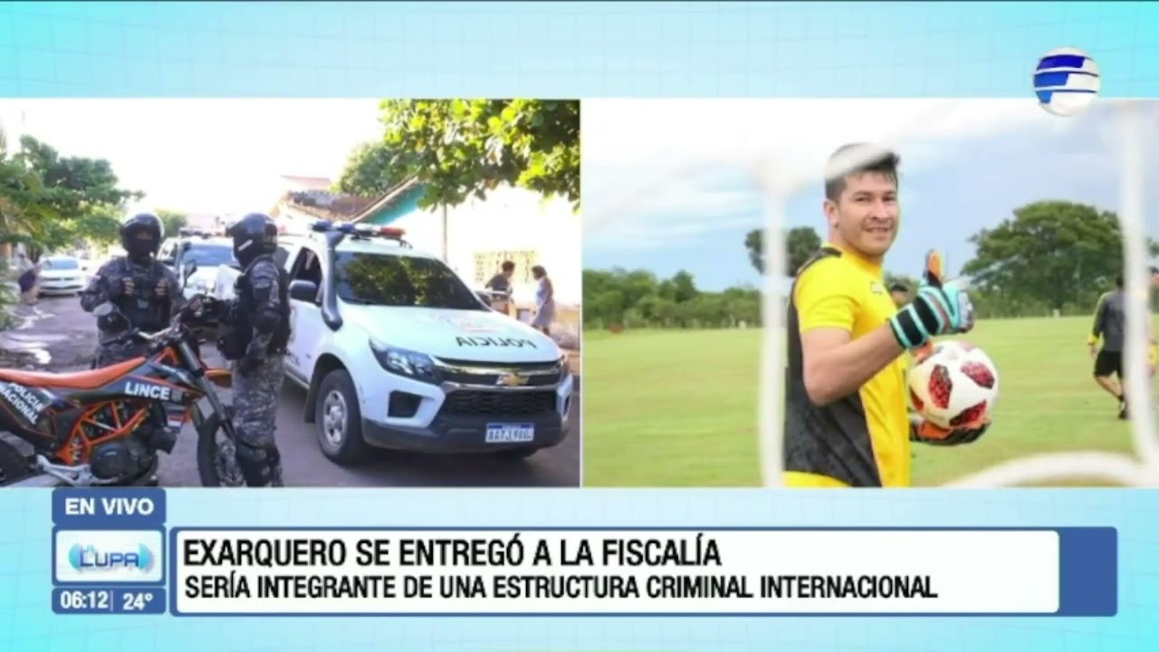 Exarquero se entregó a la Fiscalía