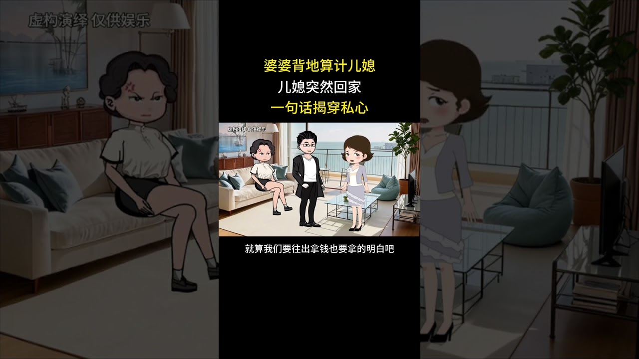 婆婆背地算计儿媳，儿媳突然回家，一句话揭穿私心
