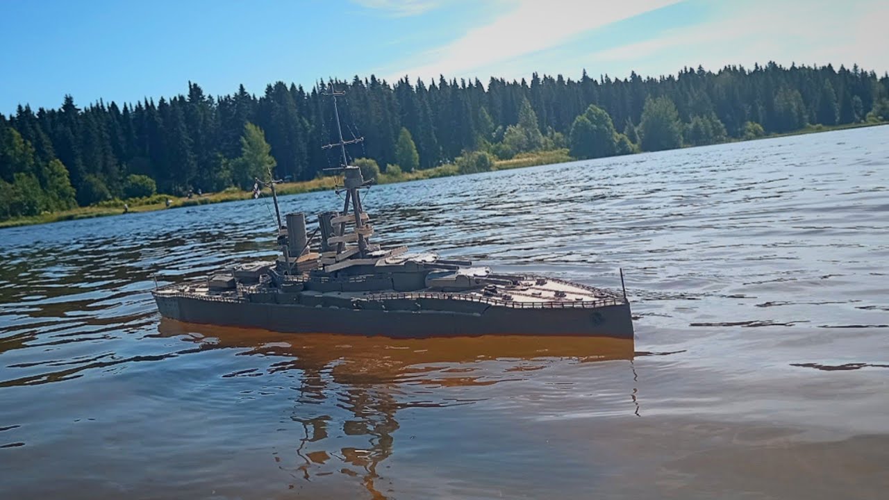 Потопление линкора Bayern из пластилина #ship  #battleship  #history 