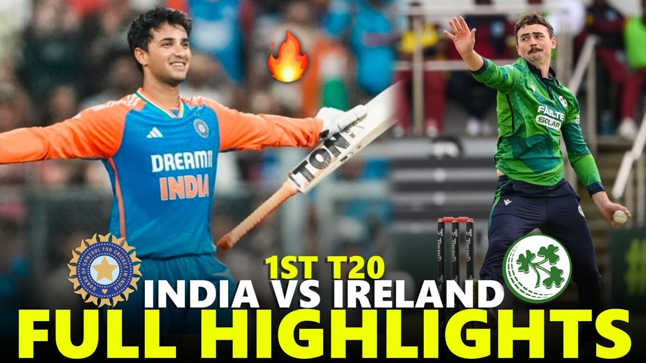 India vs Ireland Full Highlights 1st T20 2026 | IND VS IRE
