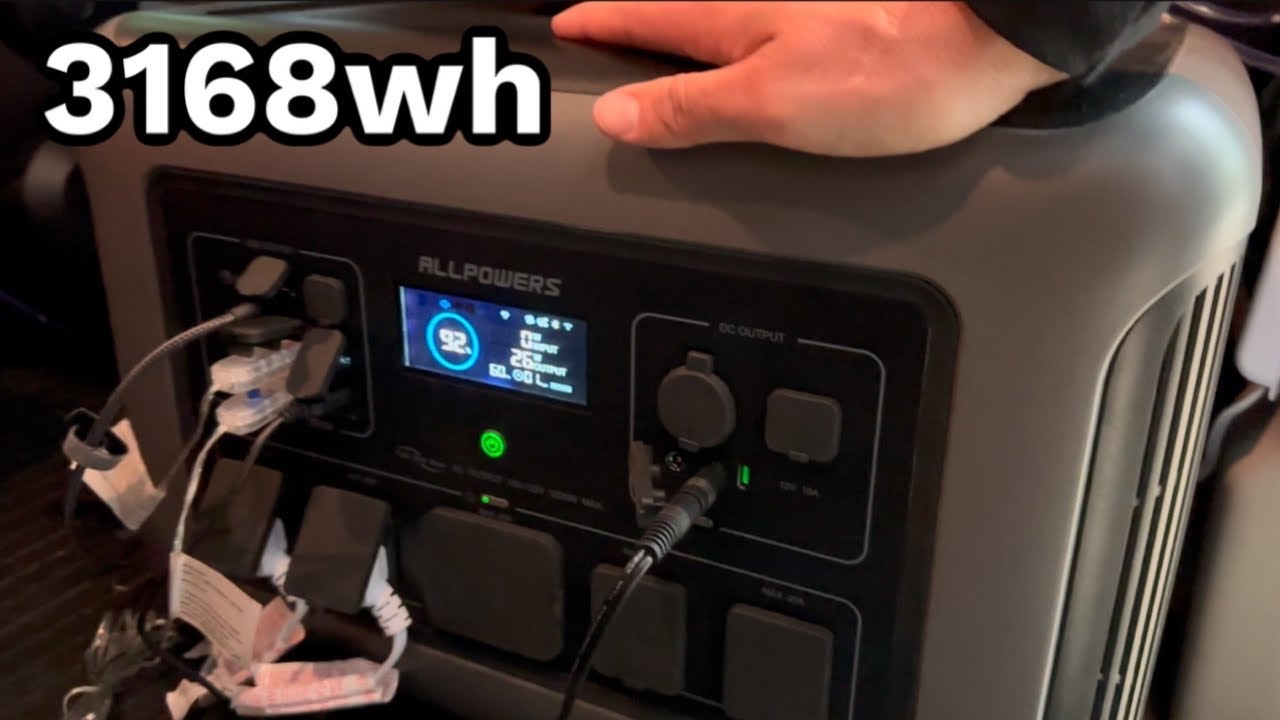 The Ultimate Setup! ALLPOWERS R3500 Portable Power Station and 400W Solar Panel - ALLPOWERS SP037