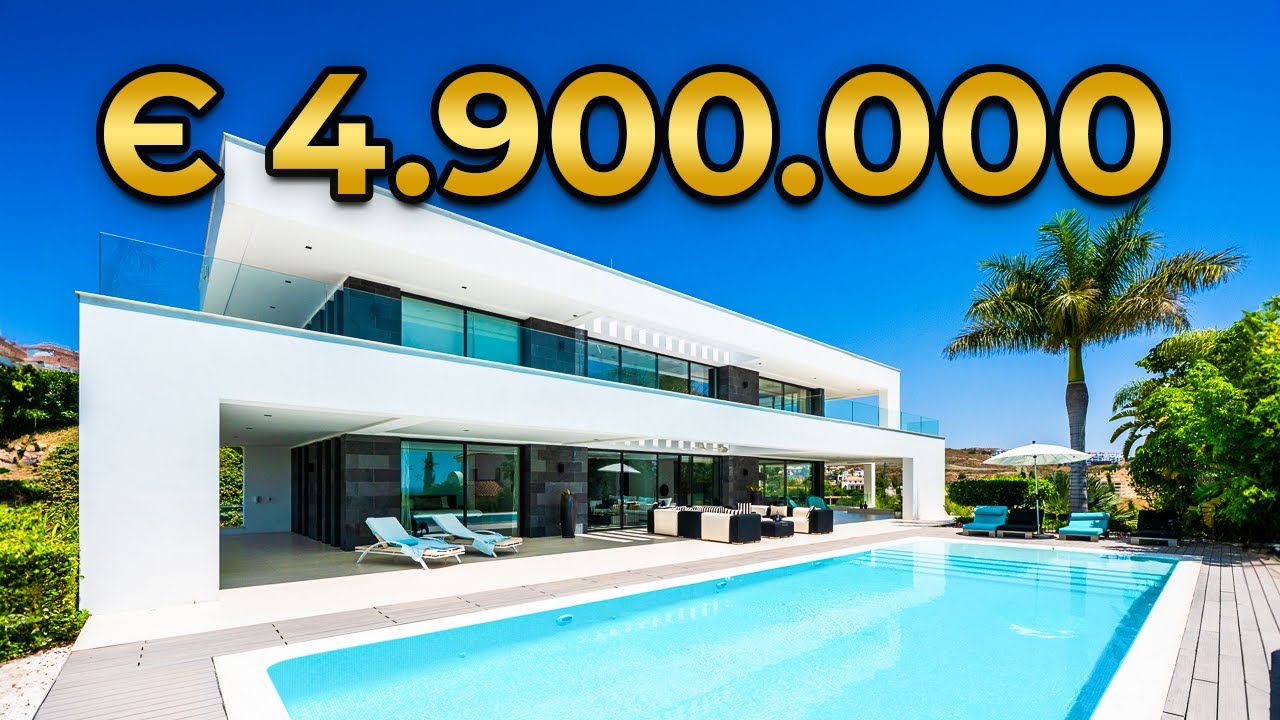 Inside SEA VIEW MODERN VILLA close to GOLF COURSE in Marbella Spain
