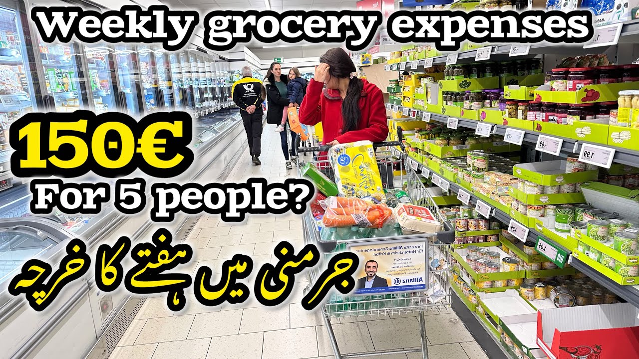 Weekly Grocery Shopping in Germany | Realistic Expenses for Pakistani Family of 5