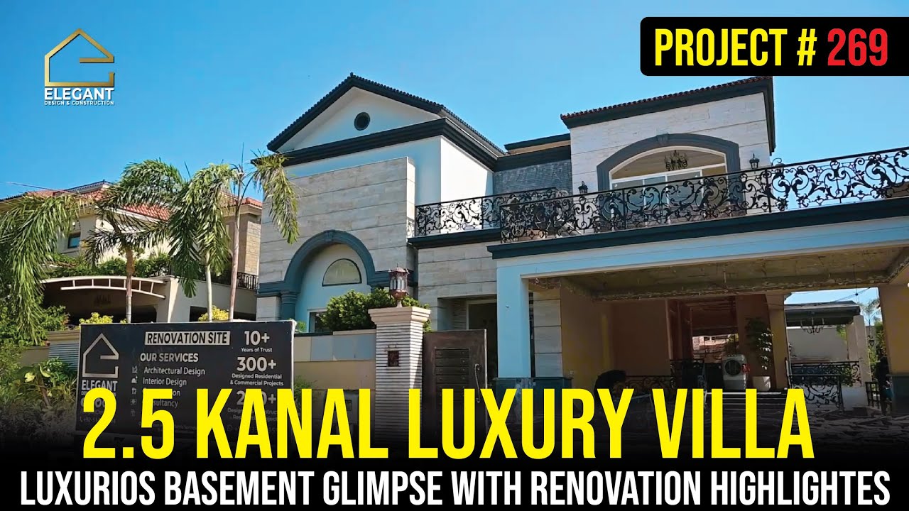 2.5 Kanal Villa in Bahria Springs | Luxurious Basement Glimpse | Renovation Highlights