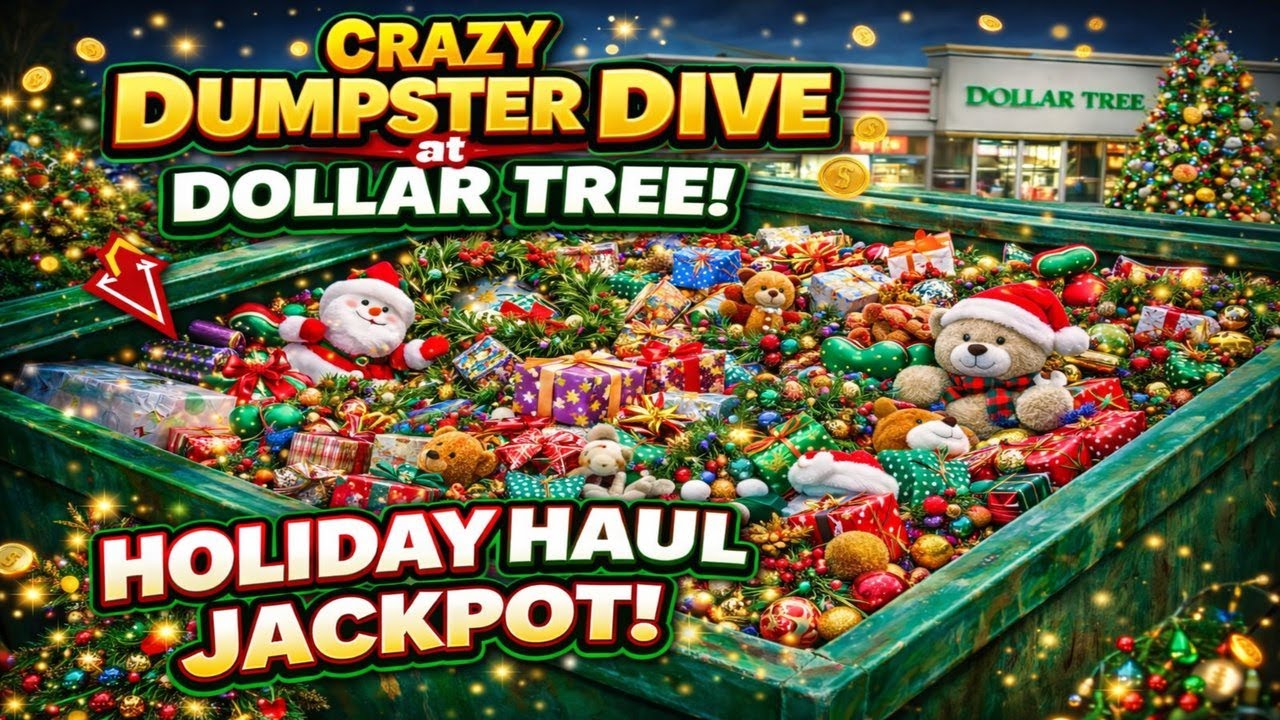 DUMPSTER DIVING AT DOLLAR TREE: MASSIVE DECORATIONS HAUL! 💰