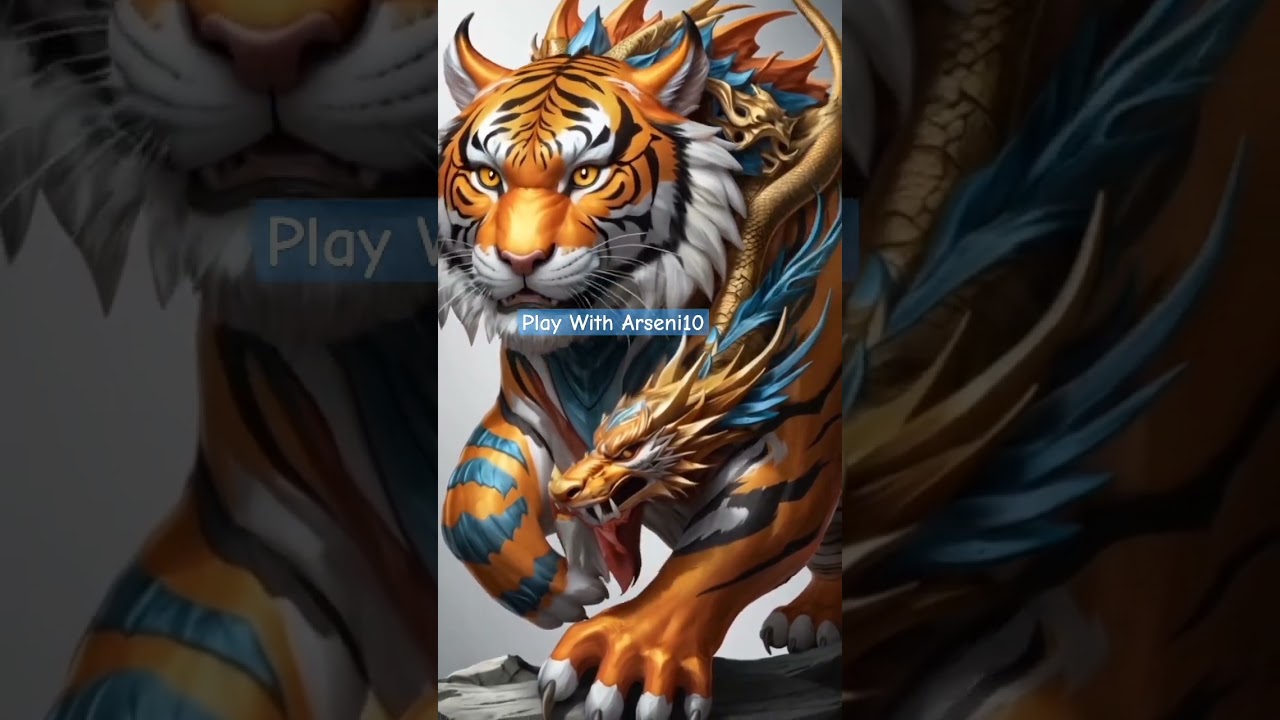 Tiger x dragon #tiger #dragon #ai