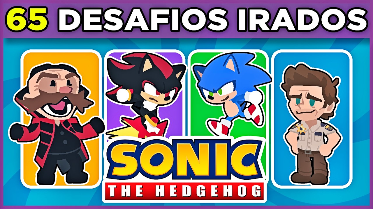 💎 65 DESAFIOS IRADOS DE SONIC 🔵🦔| jogos para testar seus conhecimentos e raciocínio #MacaQuiz 🐵