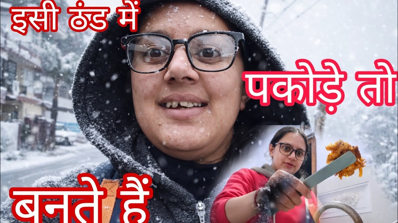 First time etna snow fall huaa😮/ye kase pakode ban gey ☺️...#tranding #youtube 