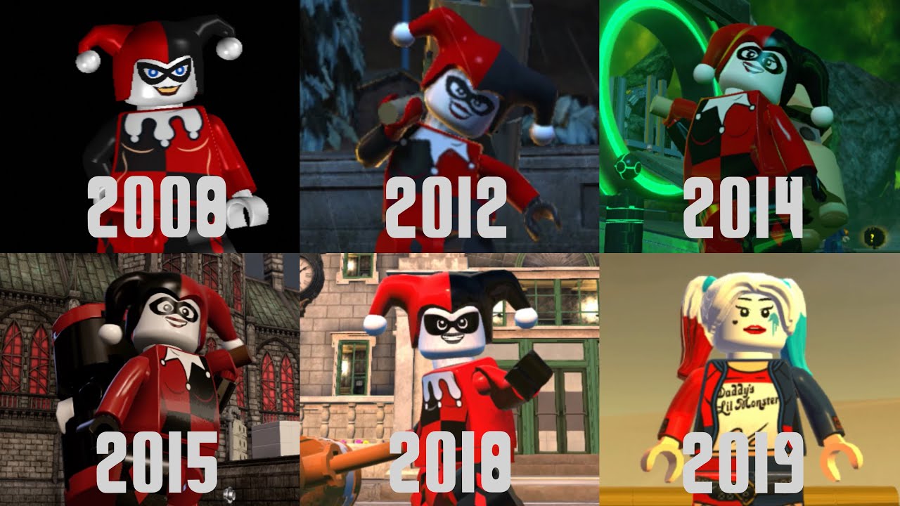 Harley Quinn Evolution in Lego Videogames!