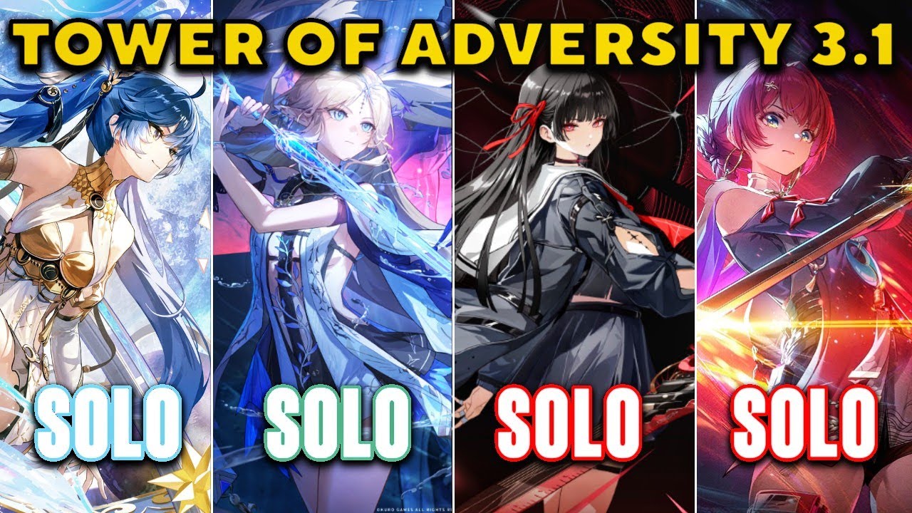 All New Towers Solo Only (Iuno - Cartethyia - Chisa - Danjin) | ToA 3.1 | Wuthering Waves